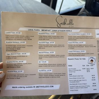 Smithville - Menu 2025 - Coffee & Tea Near Me - Loomis, California