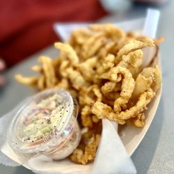 D'Amato's Seafood - Clam strip platter-perfectly perfect!!!