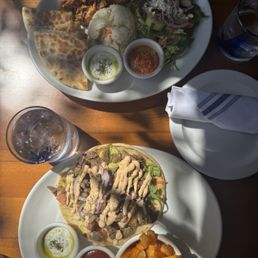 Chicken Souvlaki Plate and Lamb & Beef Gyro Platebeef Chicken Souvlaki Plate and Lamb & Beef Gyro Platebeef