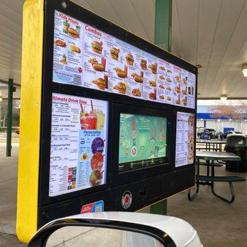 Sonic Drive-In - the menus on the screen - Fast Food Near Me - YULEE, Florida