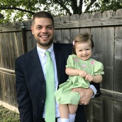 Stedfast Baptist Church - Pastor Jonathan Shelley and his daughter Abi Jean.