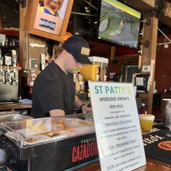 The Bridge - St Patrick's Day options at the bar