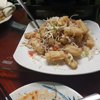 Szechuan House - salt and pepper squid - okay, but not the best - Szechuan Near Me - Ames, Iowa