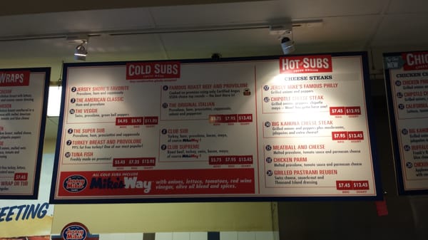 Menu photo 2 Jersey Mike's Subs Fairfax, VA Menu photo 2 Jersey Mike's Subs Fairfax, VA