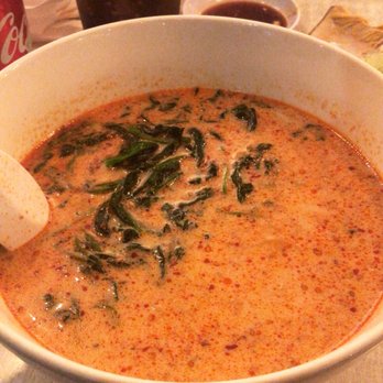 Ramenya - Asianya with spinach. Asked for Mild spicy level. Sooo good!!! - Ramen Near Me - Los Angeles, California Ramenya - Asianya with spinach. Asked for Mild spicy level. Sooo good!!! - Ramen Near Me - Los Angeles, California
