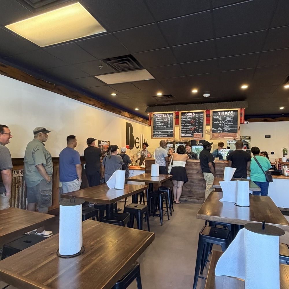 Belly Barbecue - Line inside - Barbeque Near Me - Folsom, California