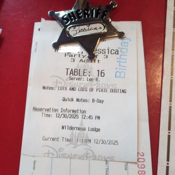 Whispering Canyon Cafe - Our table info - Barbeque Near Me - Lake Buena Vista, Florida