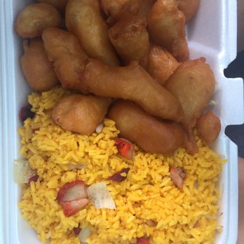 Hong Kong - Sweet and sour chicken with the sauce on the side - Chinese Near Me - Gulfport, Florida