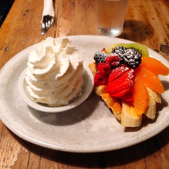 Nero Waffles - Fruity on a Liege waffle - Desserts Near Me - Vancouver, British Columbia