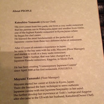 Wakuriya - About the Chef - Japanese Near Me - San Mateo, California Wakuriya - About the Chef - Japanese Near Me - San Mateo, California