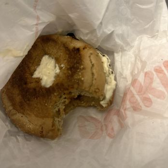 Dunkin' - Cinn raisin with veggie. Yuck  Worst bagel ever - Donuts Near Me - Linthicum, Maryland