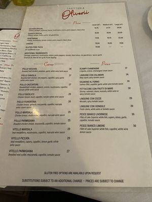 Menu photo 2 Trattoria Oliverii Northbrook, IL Menu photo 2 Trattoria Oliverii Northbrook, IL