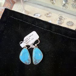 Crazy Horse - Turquoise earrings