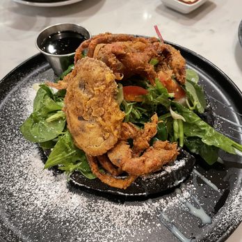 Bone Kettle - Crab with squid ink waffle - Breakfast & Brunch Near Me - Pasadena, California