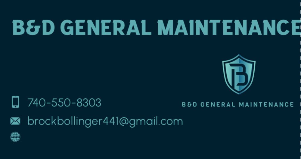 Slide of B&D General Maintenance
