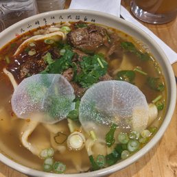 Braised beef noodle soup