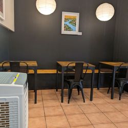 Kenzo Ramen - Sitting next to the air conditioning unit