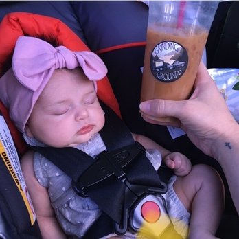 Grinding Grounds - #MOMJuice espresso shots over ice with my protein! - Coffee & Tea Near Me Grinding Grounds - #MOMJuice espresso shots over ice with my protein! - Coffee & Tea Near Me