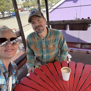 Divine Mother Tea And Coffee - Enjoying our coffees from the truck bed platform - Coffee & Tea Near Me - Petaluma, California Divine Mother Tea And Coffee - Enjoying our coffees from the truck bed platform - Coffee & Tea Near Me - Petaluma, California