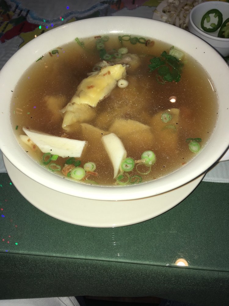 Order Hoanh Thanh (Wonton Soup) food online from Lang Van store, Charlotte on bringmethat.com