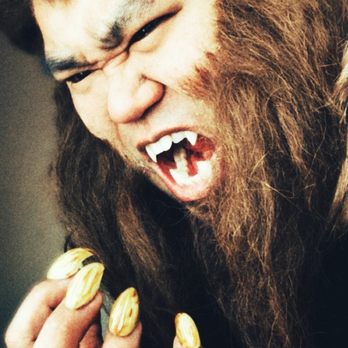 Gibson Costume Shop - Werewolf using crepe hair, fangs, ears, and nails all purchased at Gibson - Costumes Near Me - San Antonio, Texas Gibson Costume Shop - Werewolf using crepe hair, fangs, ears, and nails all purchased at Gibson - Costumes Near Me - San Antonio, Texas