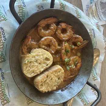 Sandbar Seafood & Spirits - Cowboy Shrimp with Toast Points - Seafood Near Me - Anna Maria, Florida Sandbar Seafood & Spirits - Cowboy Shrimp with Toast Points - Seafood Near Me - Anna Maria, Florida
