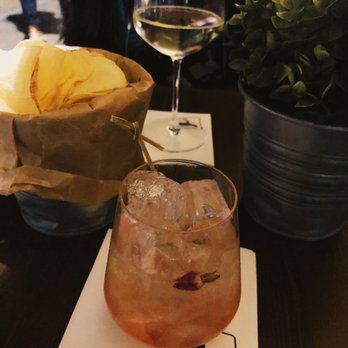 Twist on Classic - rose gimlet + complimentary bucket of chips - Cocktail Bars Near Me - Milan, Michigan Twist on Classic - rose gimlet + complimentary bucket of chips - Cocktail Bars Near Me - Milan, Michigan