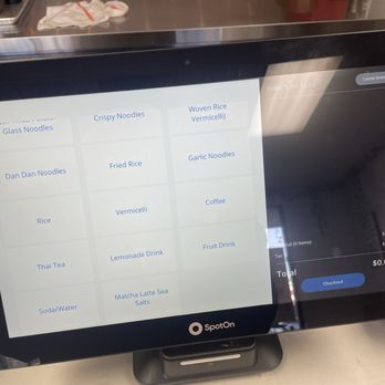 Amaze Noodles - menu/kiosk 2/2026 - Asian Fusion Near Me - Los Alamitos, California