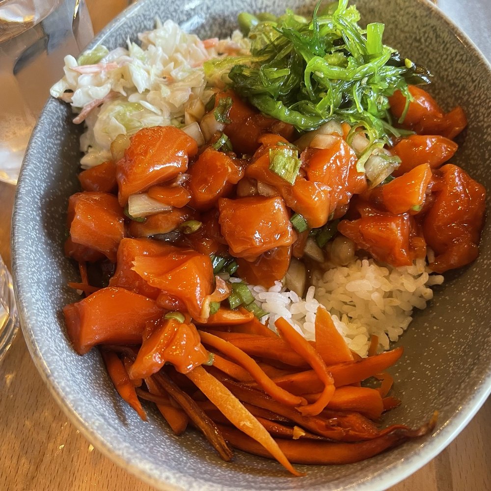 Kula Hawaiian Kitchen - Salmon poke bowl. - Hawaiian Near Me - Atascadero, California Kula Hawaiian Kitchen - Salmon poke bowl. - Hawaiian Near Me - Atascadero, California