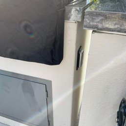 Can't even open the outlet cover. Can't even open the outlet cover.