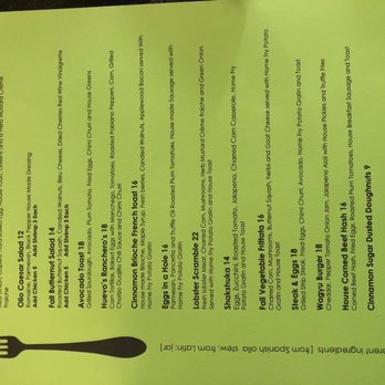 Olio Restaurant - Saturday Brunch Menu FALL2018 - New American Near Me - Stamford, Connecticut Olio Restaurant - Saturday Brunch Menu FALL2018 - New American Near Me - Stamford, Connecticut