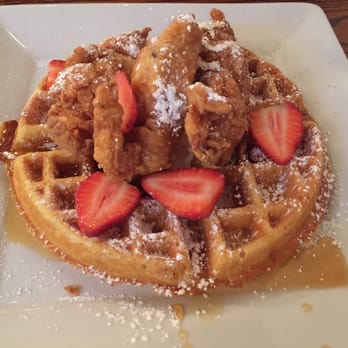 Adair Kitchen - Chicken & Waffles for dinner - New American Near Me - Houston, Texas