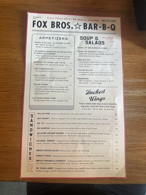 Menu photo 2 Fox Bros. Bar-B-Q Atlanta, GA Menu photo 2 Fox Bros. Bar-B-Q Atlanta, GA