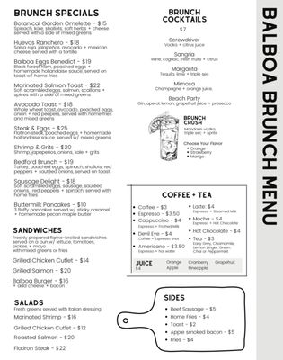 Menu photo 1 Balboa Restaurant Brooklyn, NY