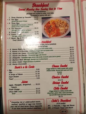 Menu photo 8 Susie's Mexican Cafe and Lounge Tempe, AZ