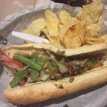 Dave's Cafe - Veggie Philly with chips - Burgers Near Me - Cloudcroft, New Mexico