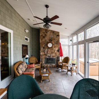 Haus Builders - a covered porch with a fireplace - General Contractors Near Me - Mooresville, North Carolina Haus Builders - a covered porch with a fireplace - General Contractors Near Me - Mooresville, North Carolina