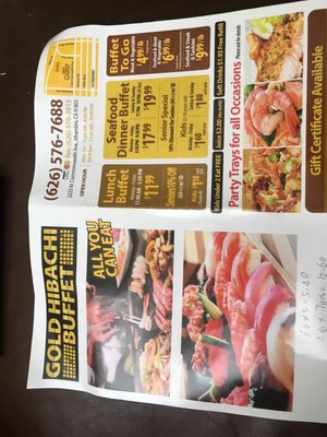 Menu photo 8 Gold Hibachi Buffet Alhambra, CA Menu photo 8 Gold Hibachi Buffet Alhambra, CA
