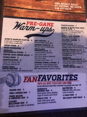 Menu photo 3 Mascots Saint Peters, MO Menu photo 3 Mascots Saint Peters, MO