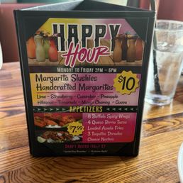Happy hour menu :) Happy hour menu :)