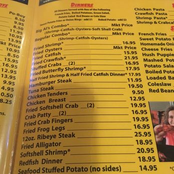 Big Al's Seafood - Menu Big Al's - Seafood Near Me - Houma, Louisiana Big Al's Seafood - Menu Big Al's - Seafood Near Me - Houma, Louisiana