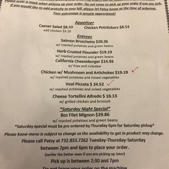 Grill At Westlake - Take out menu for this week - Tue, Thur, Sat - American Near Me - Jackson, New Jersey Grill At Westlake - Take out menu for this week - Tue, Thur, Sat - American Near Me - Jackson, New Jersey