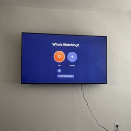 Mounted TV