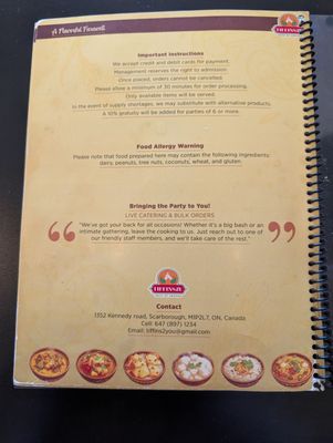 Menu photo 3 Tiffins2U Toronto, ON