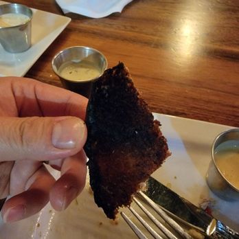 The Back Abbey - Upland - Burnt hamburger bun..... - Burgers Near Me - Upland, California