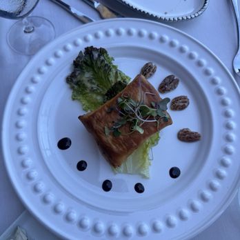 Normandie - PHYLLO BAKED ANJOU PEAR WITH ROQUEFORT CHEESE - French Near Me - Napa, California Normandie - PHYLLO BAKED ANJOU PEAR WITH ROQUEFORT CHEESE - French Near Me - Napa, California