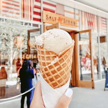 Salt & Straw - cold brew cashew praline w/ waffle cone - Ice Cream & Frozen Yogurt Near Me - San Ramon, California Salt & Straw - cold brew cashew praline w/ waffle cone - Ice Cream & Frozen Yogurt Near Me - San Ramon, California