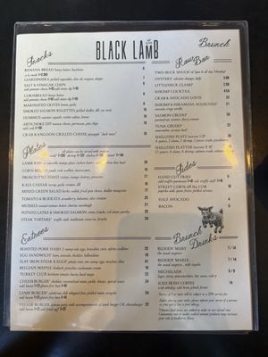 Menu photo 1 Black Lamb Boston, MA