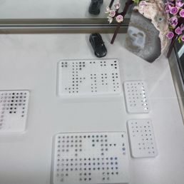Many choices of earrings.