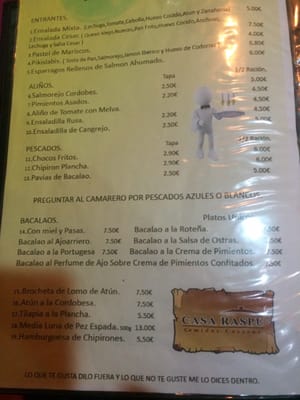 Menu photo 4 Casa Raspu Mairena del Aljarafe, SE